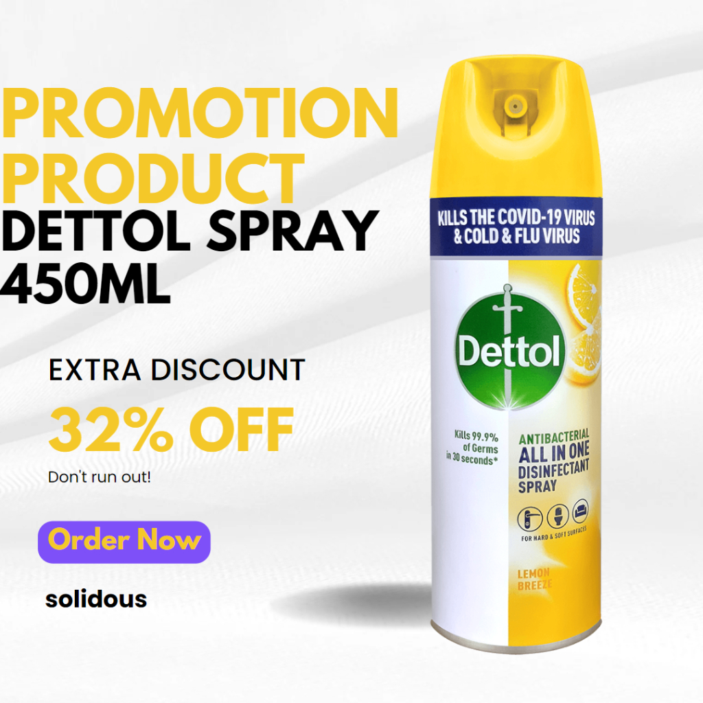 DETTOL DISINFECTANT SPRAY LEMON BREEZE 450ML (SOLIDOUS) Shopee Malaysia