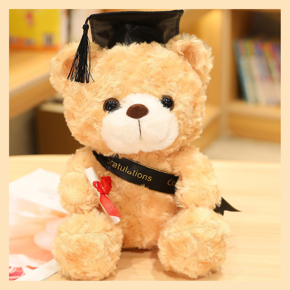 Teddy Bear Convocation Bear Plush 18/30/35cm Graduation Patung Hiasan ...