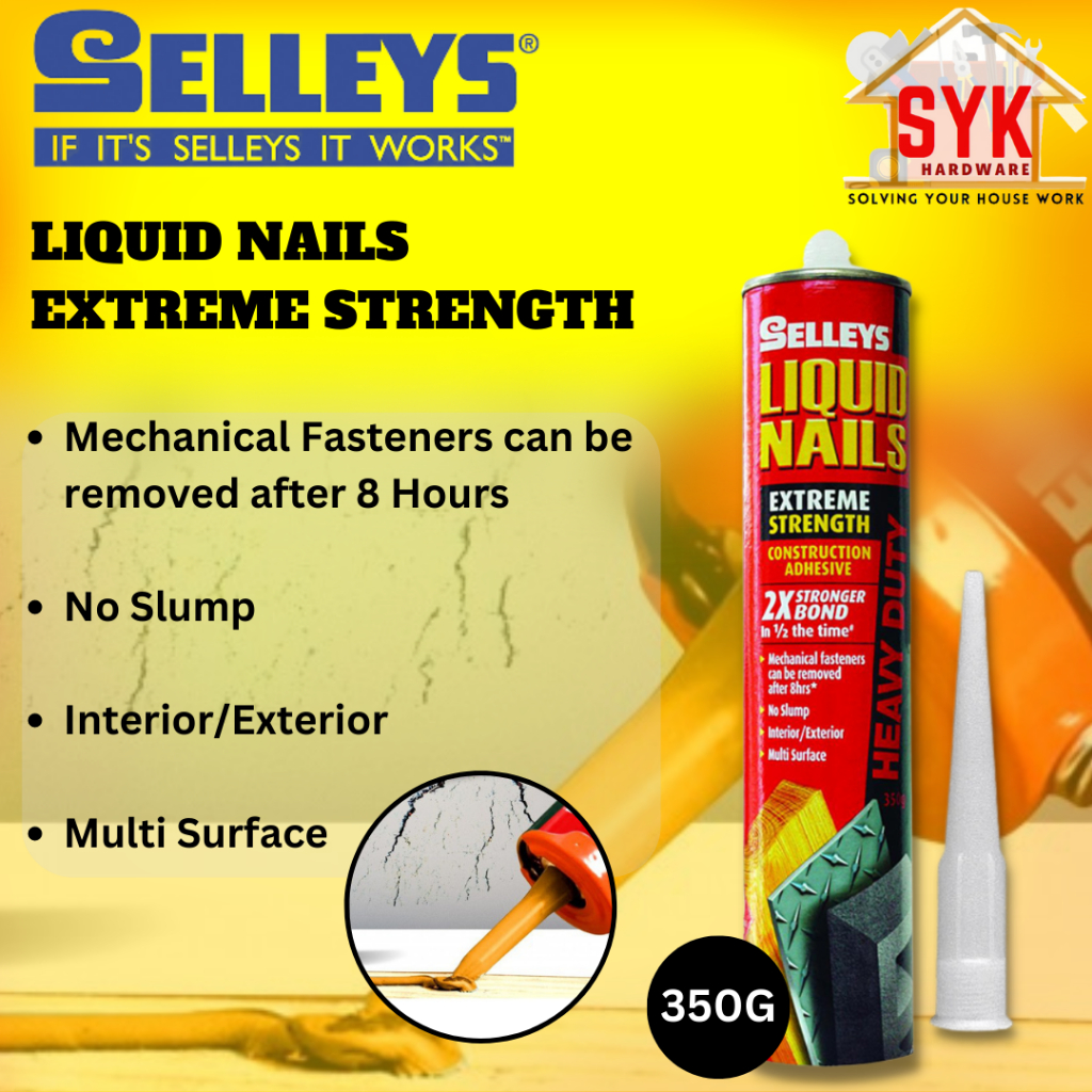 SYK Selleys Liquid Nails Extreme Strength Construction Adhesive Heavy