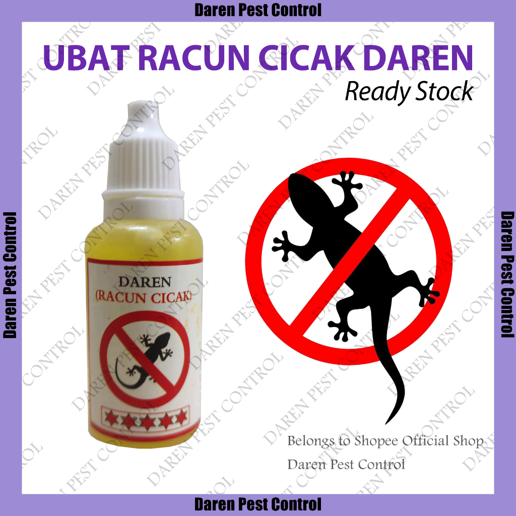 Racun Cicak Lizard 20ml Ubat Cicak Lizard Repellent Lizard Killer 壁虎药