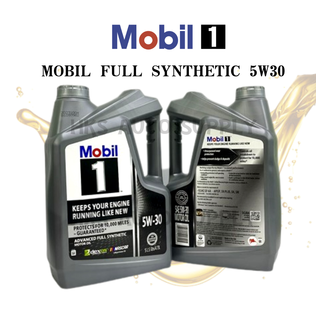 Mobil 1™ 5W30 Synthetic Engine/Motor Oil Set, 4.73-L + 1-L