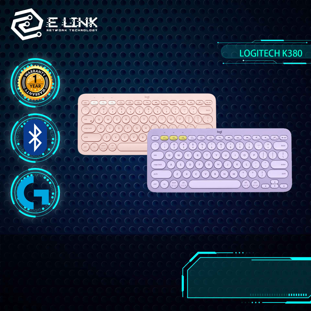 LOGITECH K380 MultiDevice Wireless Keyboard with Bluetooth Connect