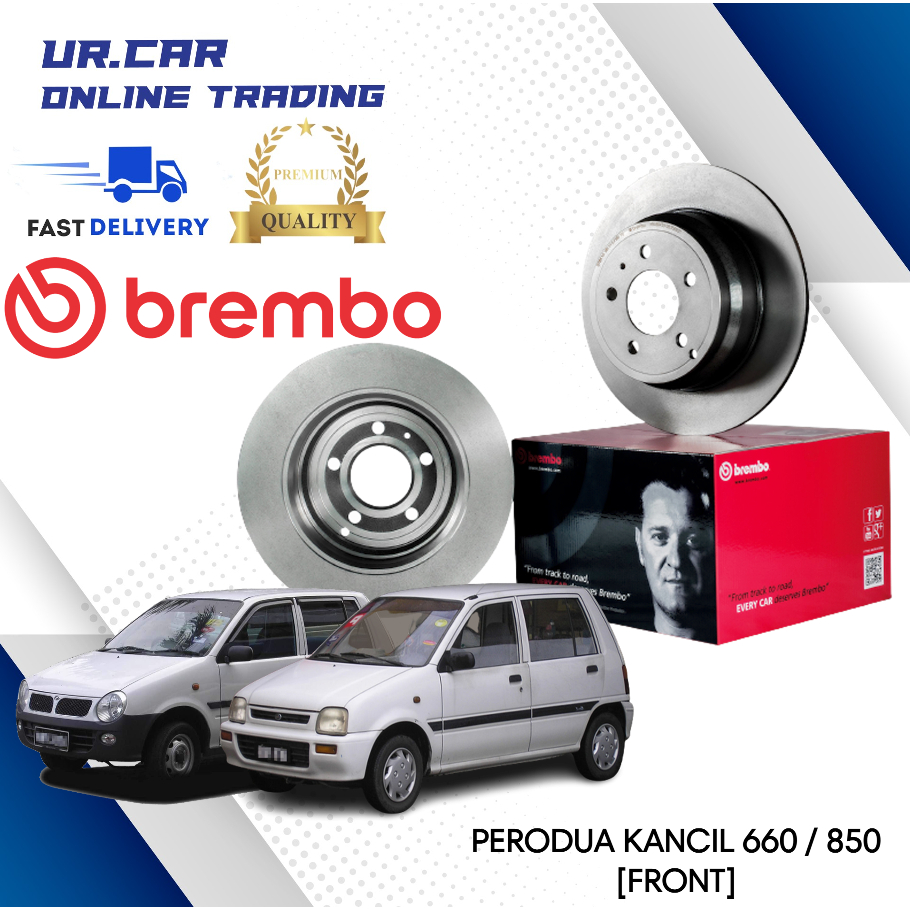 BREMBO PERODUA DISC BRAKE ROTOR & BRAKE PAD KANCIL 660 / 850 FRONT