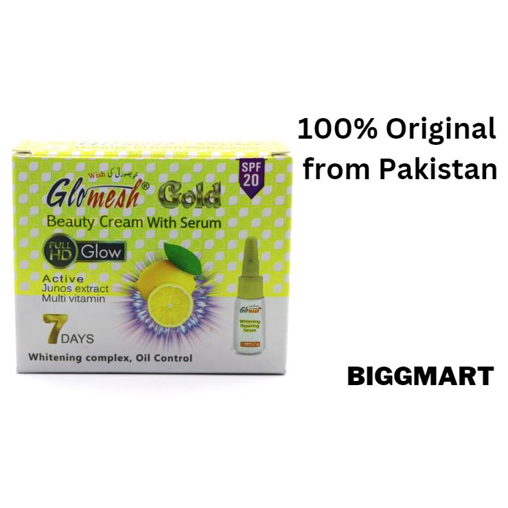 100 Original, Glomesh Gold Beauty Cream With Serum (2 in 1) SPF20 Shopee Malaysia
