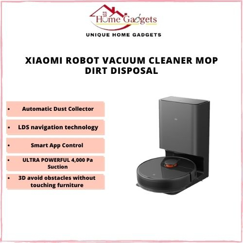 Xiaomi Mijia Robot Vacuum Cleaner Mop Dirt Disposal Sweeping Washing ...
