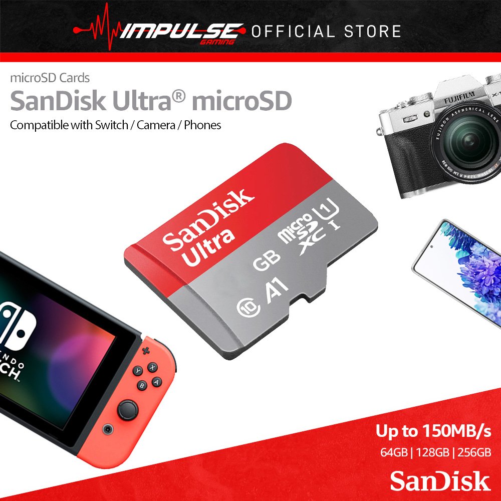 SanDisk Ultra A1 microSD Memory Card SD Card 120MB/S Class 10 (64GB
