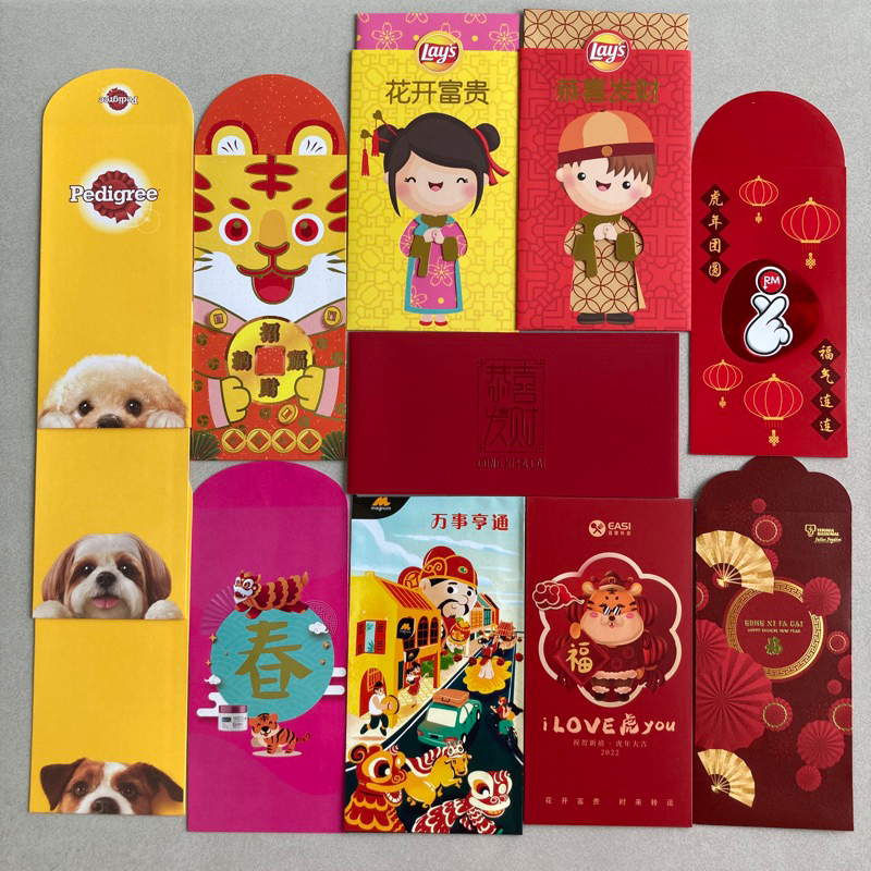 CNY Year 2022 Tiger Angpow Angpau Angbao Red Packet | Shopee Malaysia