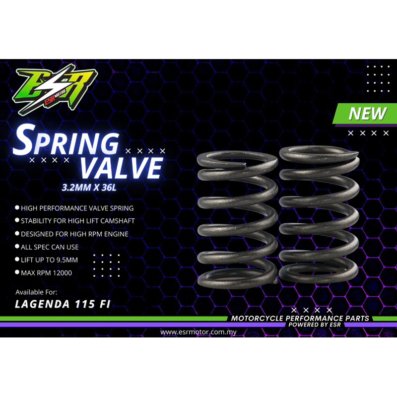 ESR MOTOR RACING VALVE SPRING & SEAT VALVE SPRING Shopee Malaysia
