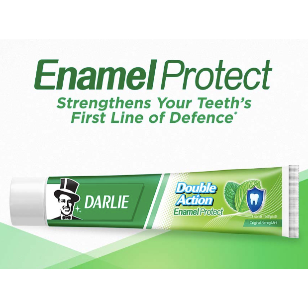 Darlie Double Action Enamel Protect Strong Mint 200 g | Shopee Malaysia