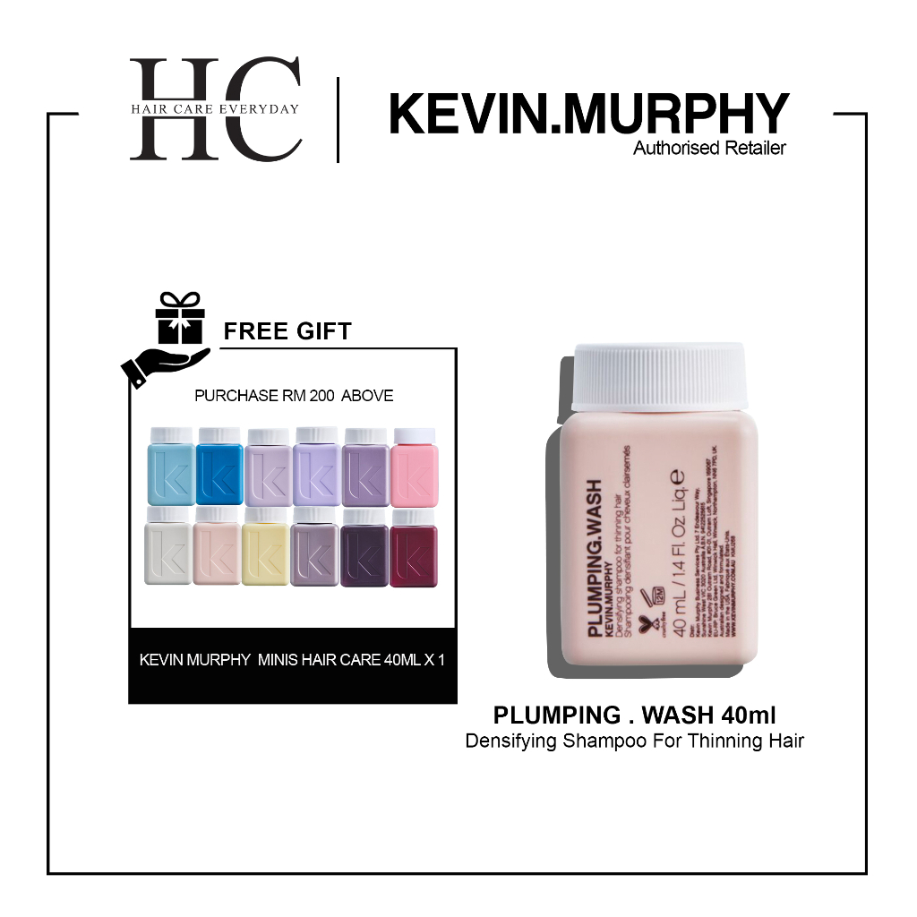 Kevin Murphy Plumping Wash Hair Shampoo 40ml ( Densifying Shampoo For Thinning Hair ) Shopee