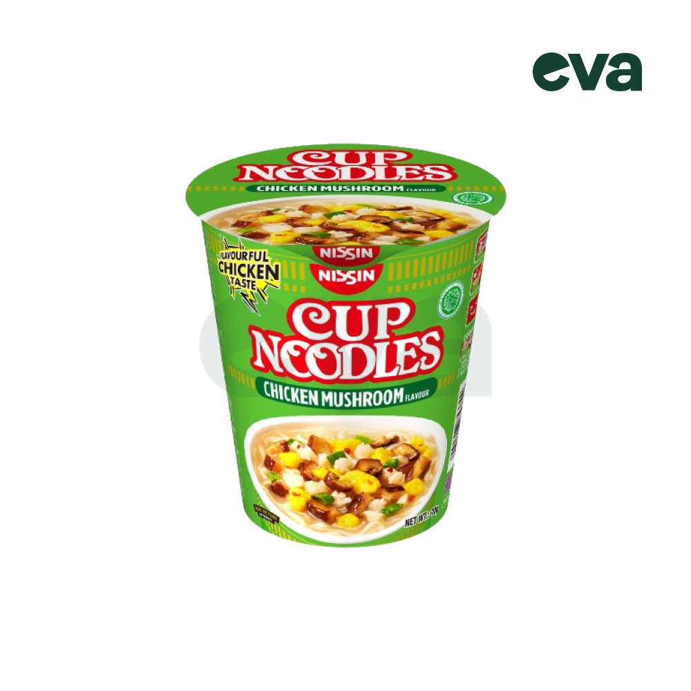 (ID MADE)(HALAL) NISSIN CUP NOODLES CHICKEN MUSHROOM 71G | Shopee Malaysia