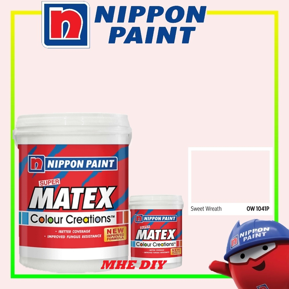 NIPPON PAINT 5L OW 1041 P SWEET WREATH Interior Smooth Sheen / Matt
