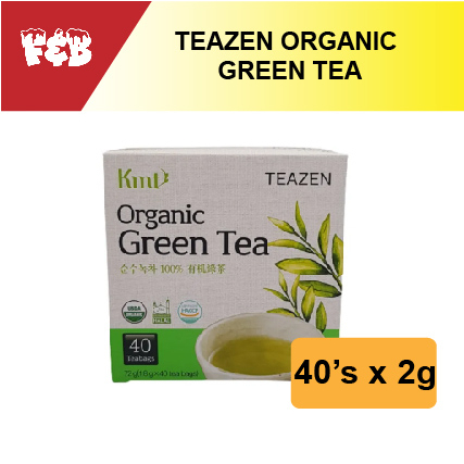 *TEAZEN ORGANIC GREEN TEA 40'SX2G (Exp: July 2023) | Shopee Malaysia