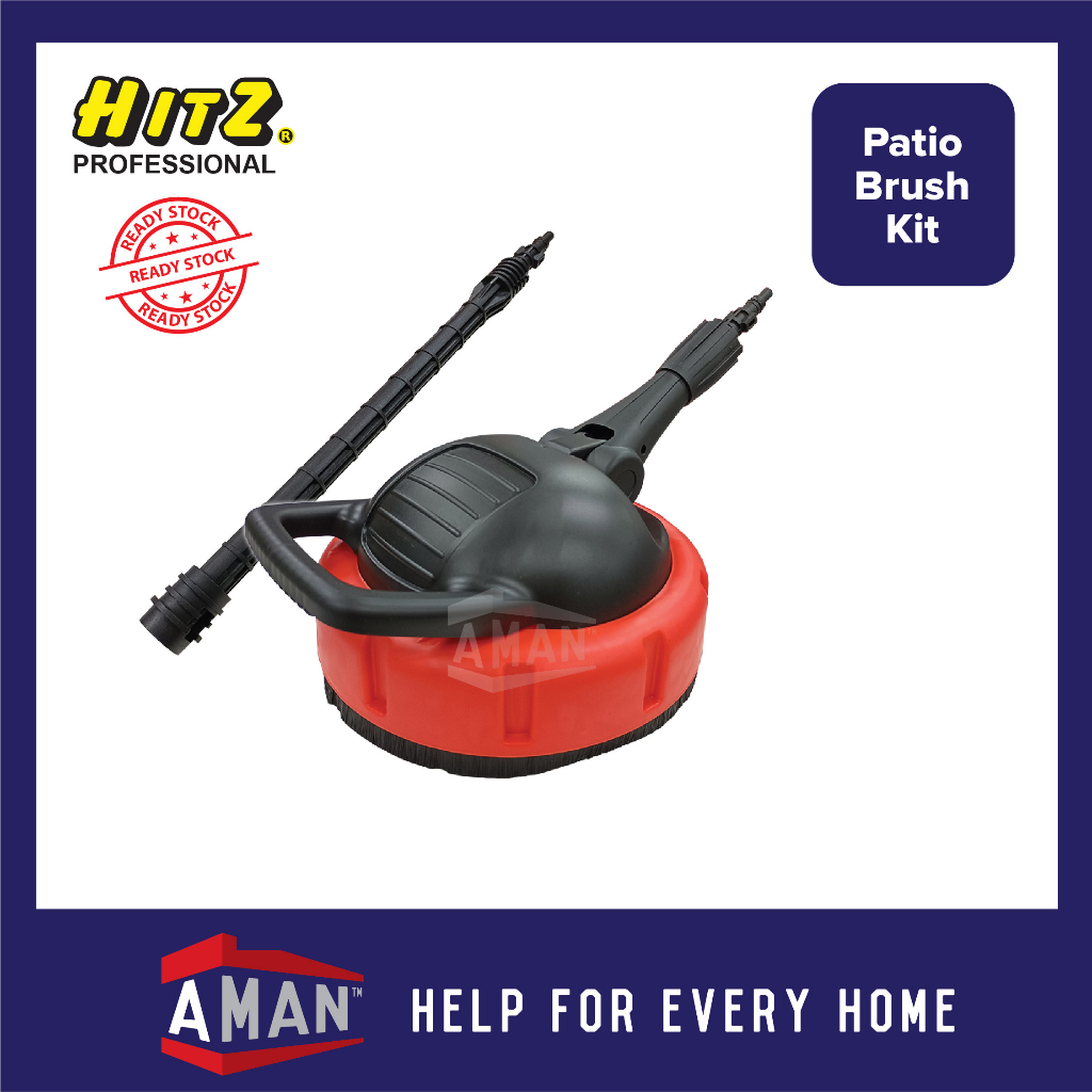 HITZ Pressure Cleaner Patio Brush Kit 100 Original Water Jet Washer