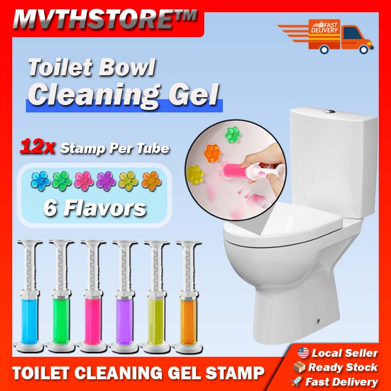 Toilet Bowl Cleaner Stamp Flush Water Refresh Toilet Bowl Gel Stamp