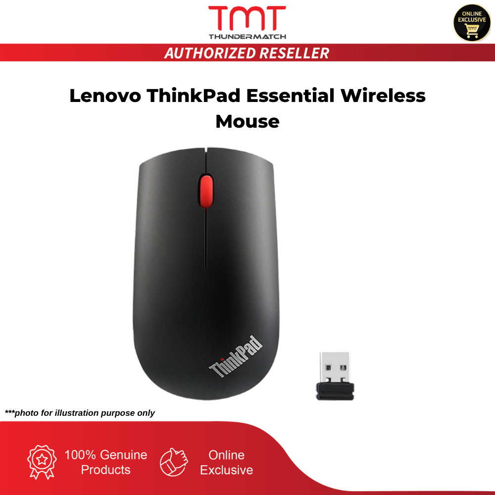 Lenovo ThinkPad Essential Wireless Mouse (4X30M56887) | Shopee Malaysia