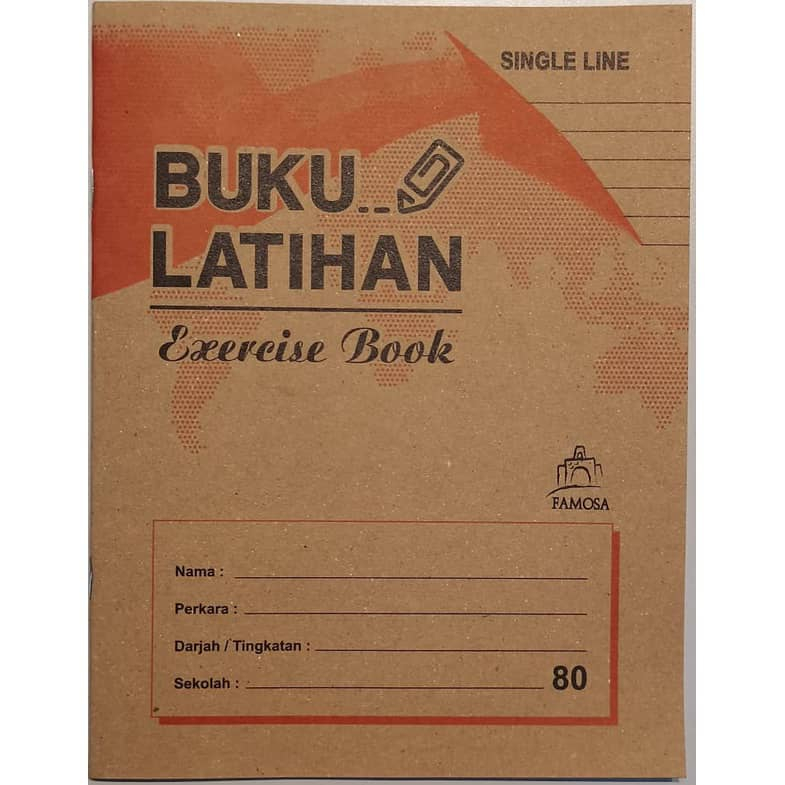 Famosa Exercise Book/Buku Latihan (80pages, Single Line) | Shopee Malaysia