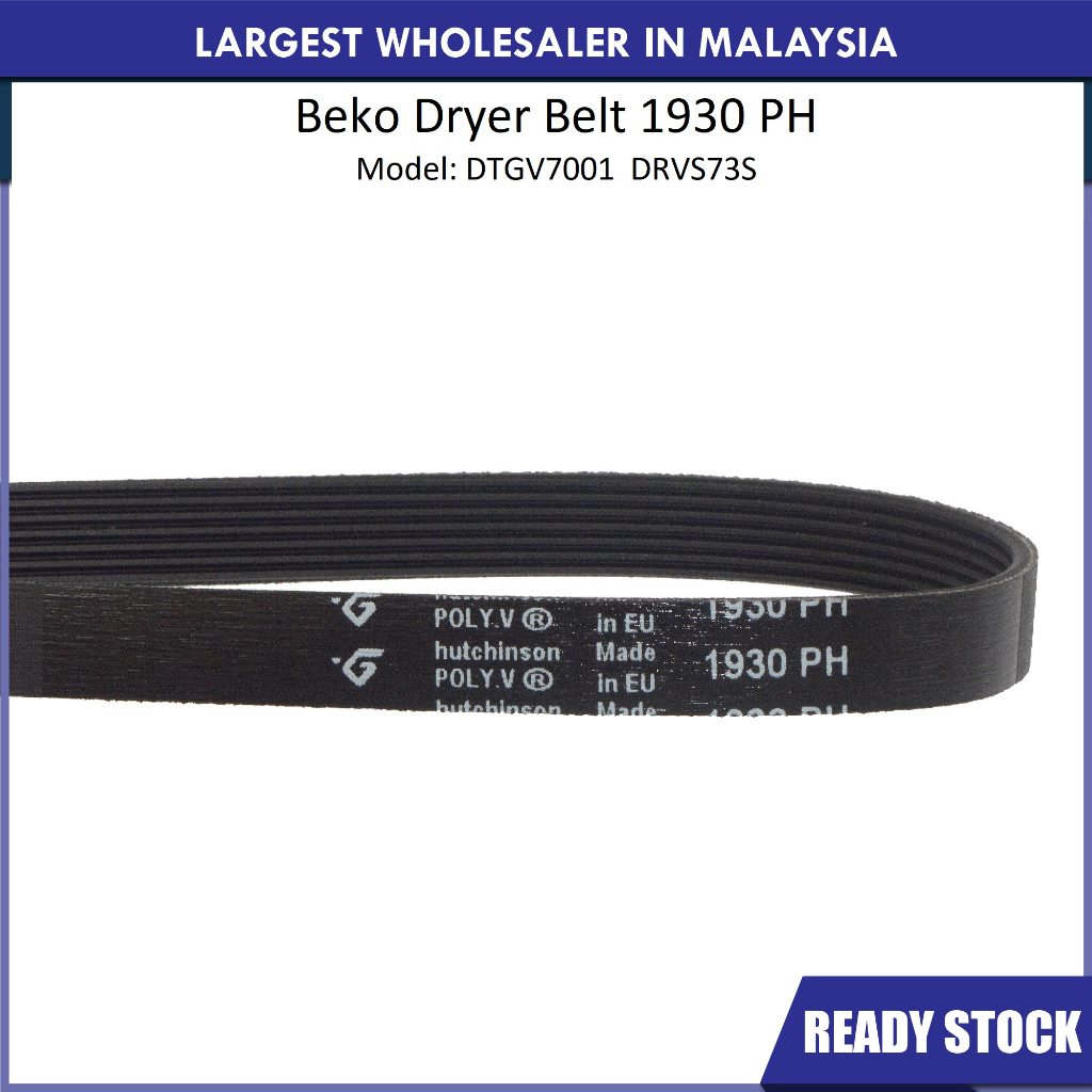 Beko DRVS73S / DTGV7001 Dryer Belt Size 1930 PH Made In EU For Dryer Use I.419200674 - Foto 6