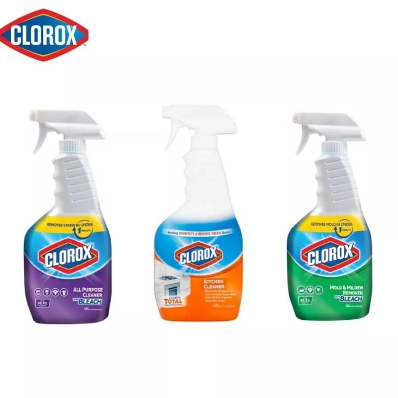 Clorox Total Clean Disinfects Spray Bleach 500ml Mold and Mildew