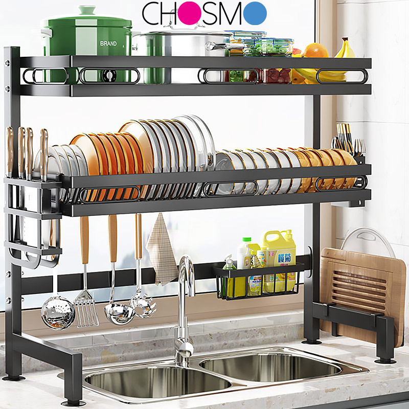 65-105cm Kitchen Sink Dish Drying Rack Over The Sink Dish Drain