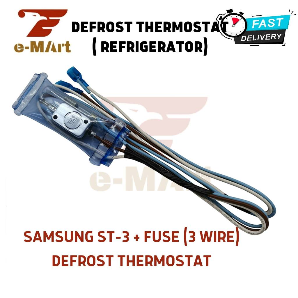 Samsung Defrost Thermostat ST3 + Fuse (3 Wire) for refrigerator