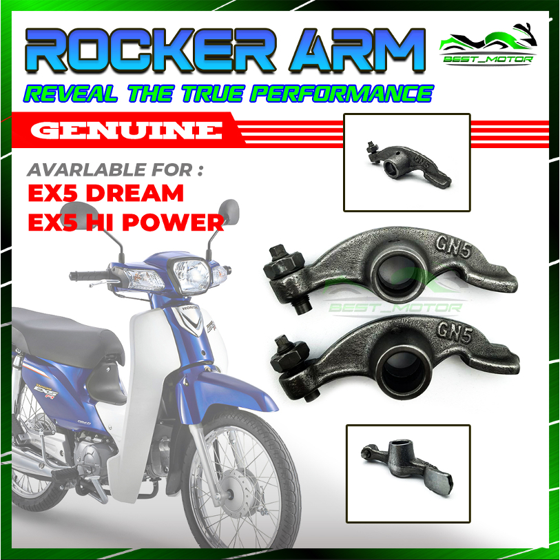 1SET - ROCKER ARM HONDA EX5 HI POWER / EX5 DREAM GENUINE PARTS HONDA ...
