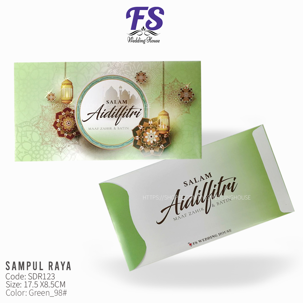 10PCS-NEW SAMPUL DUIT RAYA / GREEN RAYA PACKET / GREEN ANGPAO / GREEN ...