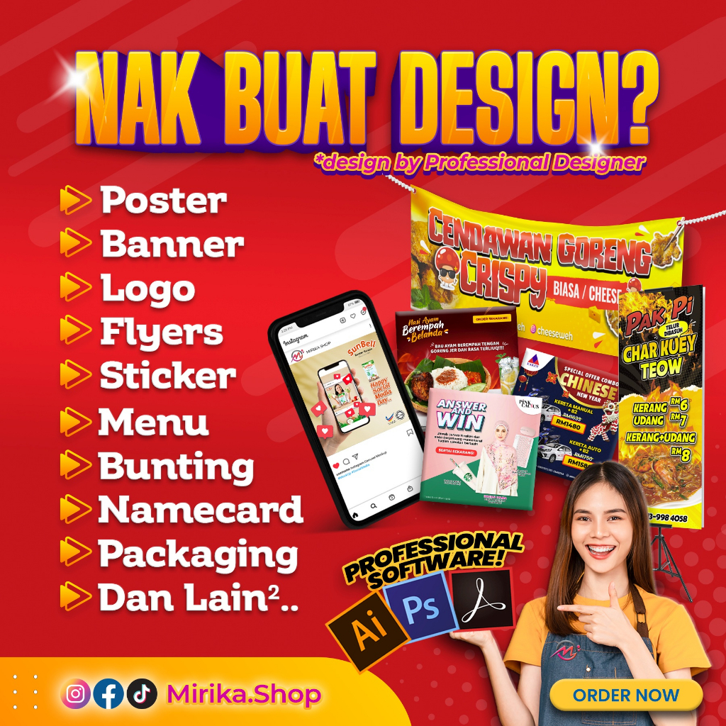 Service Design Premium! Murah! - Servis Upah Design Banner Poster ...