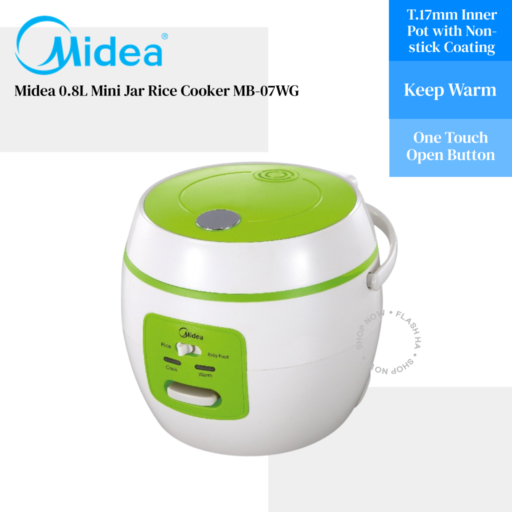 MIDEA 0.8L Mini Jar Rice Cooker MB07WG Shopee Malaysia