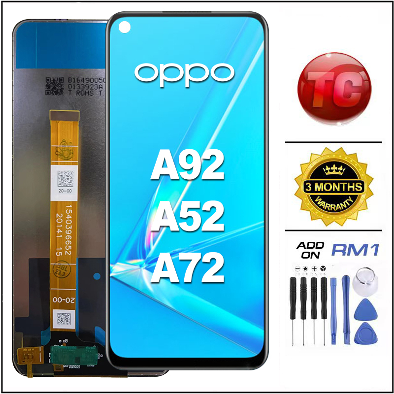 LCD OPPO A92 2020 CPH2059/ A52 CPH2061 CPH2069/ A72 CPH2067 Compatible ...