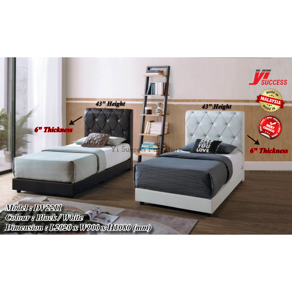 Yi Success Colleen Single Bed Frame / Single Divan / Katil Bujang ...