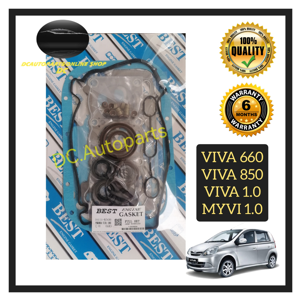 BEST GASKET PERODUA VIVA 660 850 1.0 ENGINE HEAD TOP OR FULL OVERHAUL