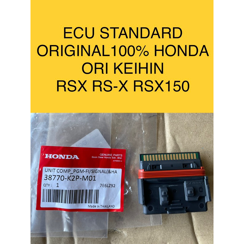 RSX ECU STANDARD ORIGINAL 100% HONDA FOR RSX RS-X WINNERX RSX150 38770 ...