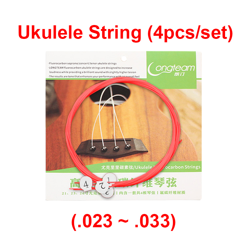Corde Per Ukulele In Nylon - Set 4 Pezzi Per Soprano E Concerto Con Plettri Inclusi