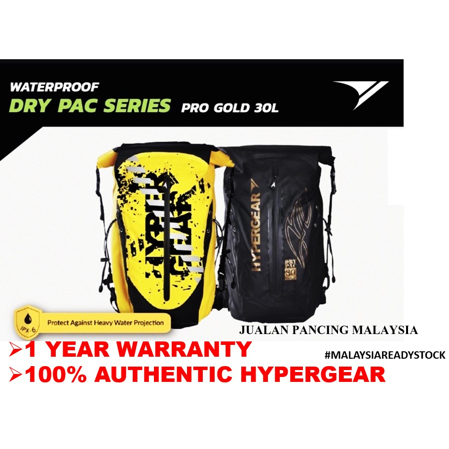 Outlet Hypergear Dry Pac Pro Gold 30L Limited Edition (Fast Slot Adapt)