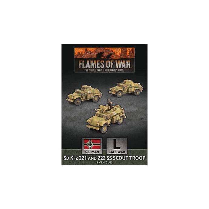 Battlefront Miniatures Flames of War GBX157 Sd Kfz 221 and 222 SS Scout ...