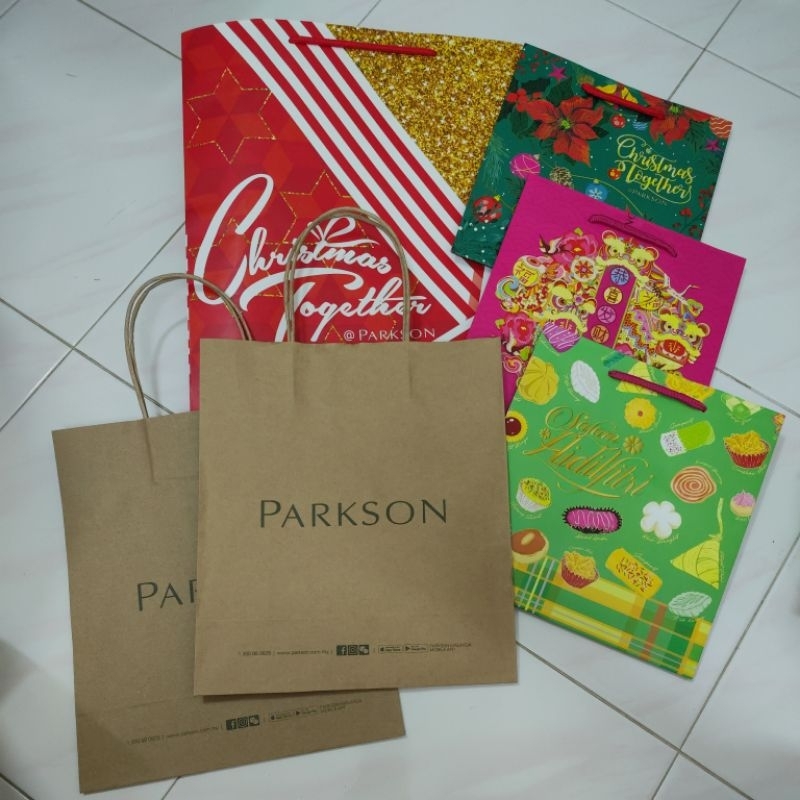 Paper Bag / Shopping Bag / Gift Bag (PARKSON) | Shopee Malaysia