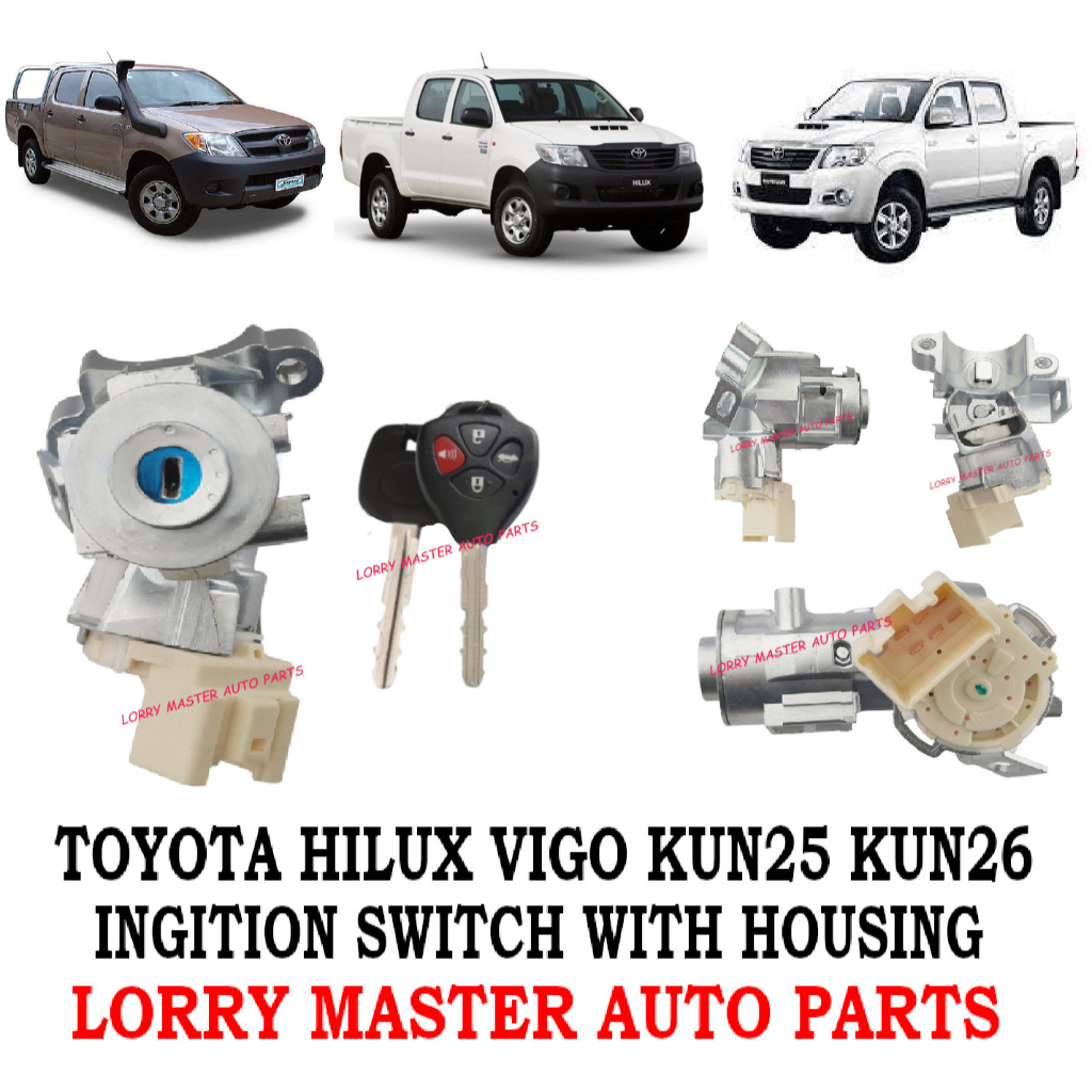 J02S02 IGNITION KEY SWITCH STARTER SWITCH TOYOTA HILUX VIGO KUN25 KUN26