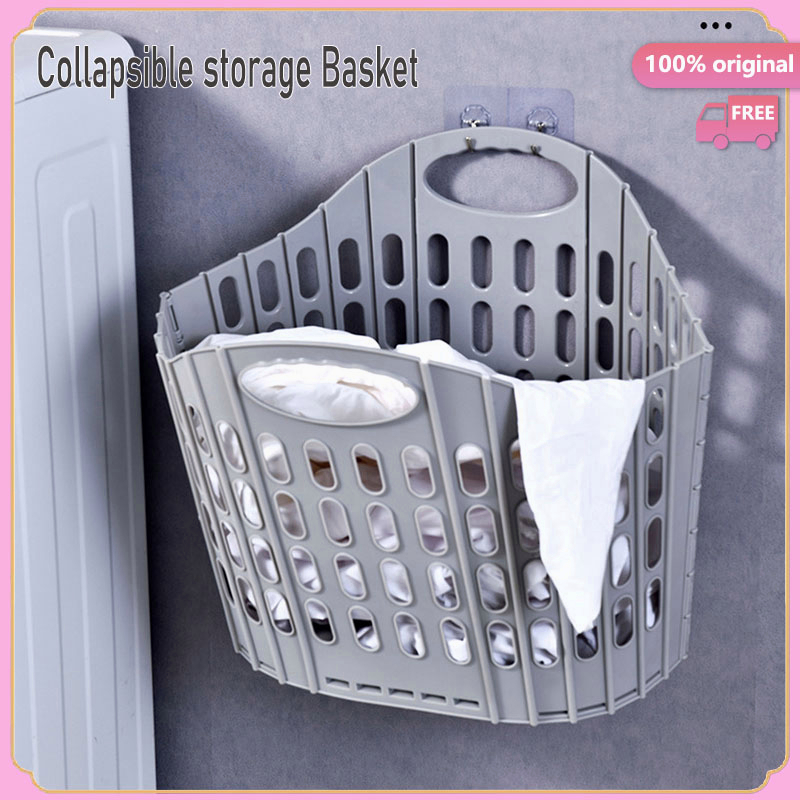 Dirty clothes basket dirty clothes storage basket household wall