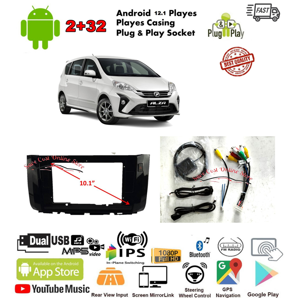 Perodua Alza Camera & Roof Monitor Plug&Play Socket