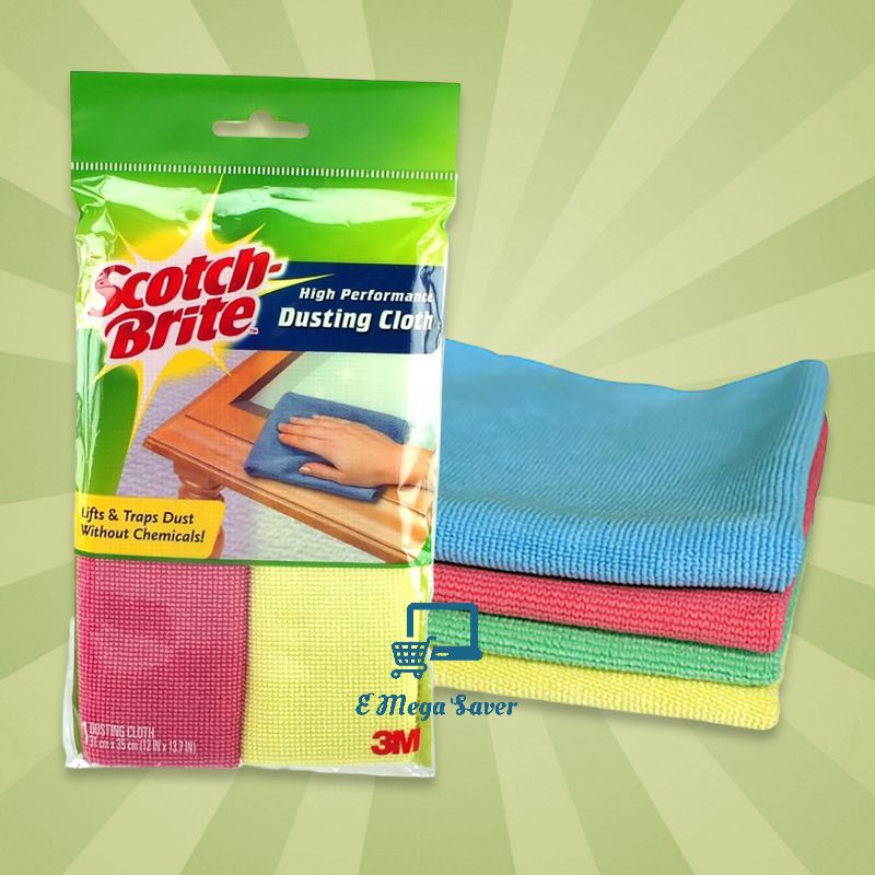 3M ScotchBrite High Performance Microfiber Dusting Cloth (2 pieces