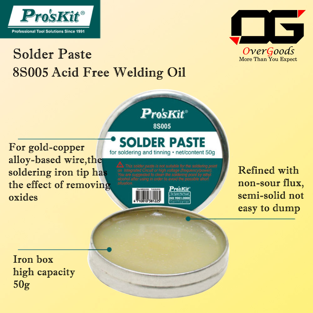 Pro'sKit Solder Paste 8S005 Proskit Pro Kit Solder Soldering Iron Flux