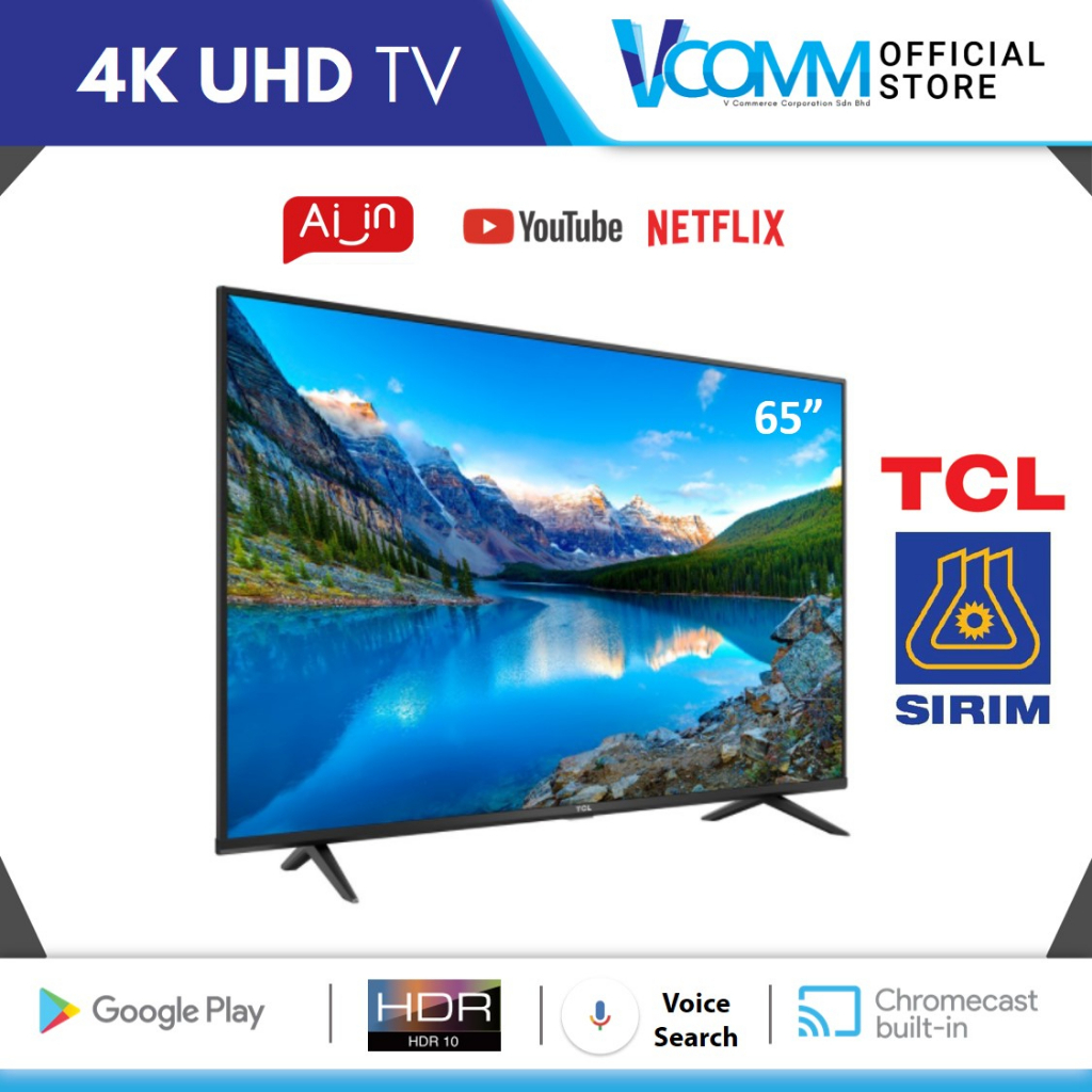 Tcl K Uhd Led Android Smart Ai Tv P Shopee Malaysia