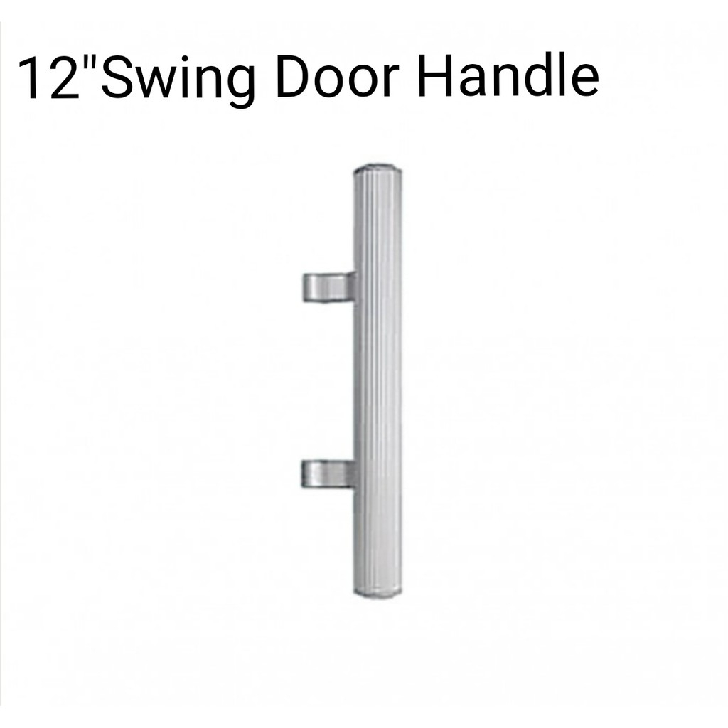 12'' SWING DOOR HANDLE / ALUMINIUM HANDLE / SILVER COLOUR ALUMINIUM