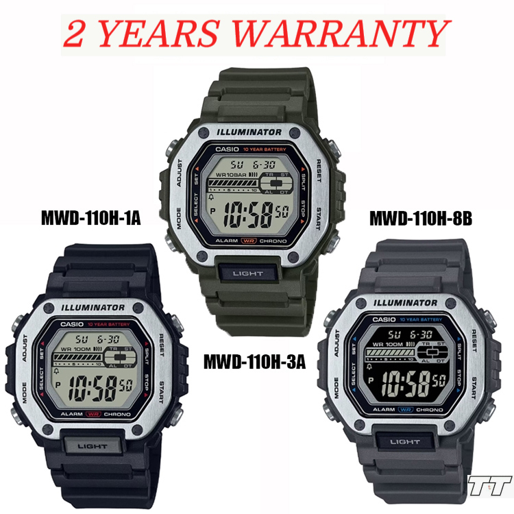 2 YEARS WARRANTY Original Casio MWD 110H 1A MWD 110H 3A MWD 110H