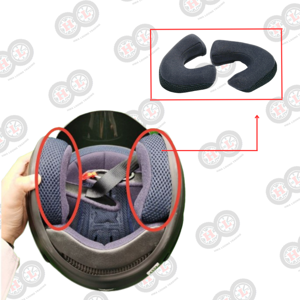 ARC ORIGINAL EAR PADDING FOR RITZ HELMET ( ARC Helmet RITZ Side Padding ...