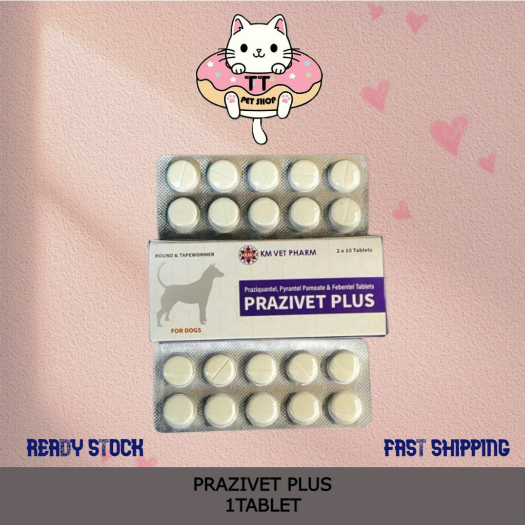 Prazivet Dog Deworm Tablet (Praziquantel, Pyrantel Pamoate and Febantel