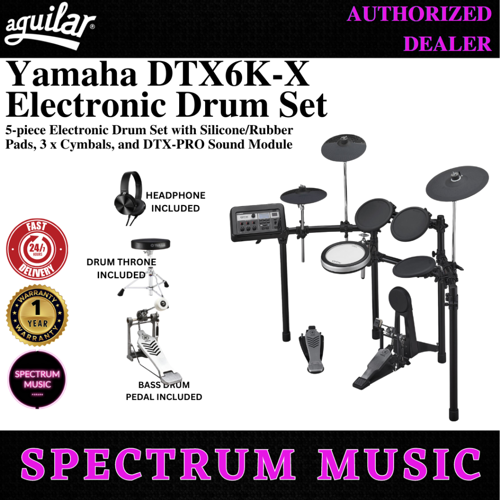 Yamaha DTX6KX Electronic Drum Set Shopee Malaysia
