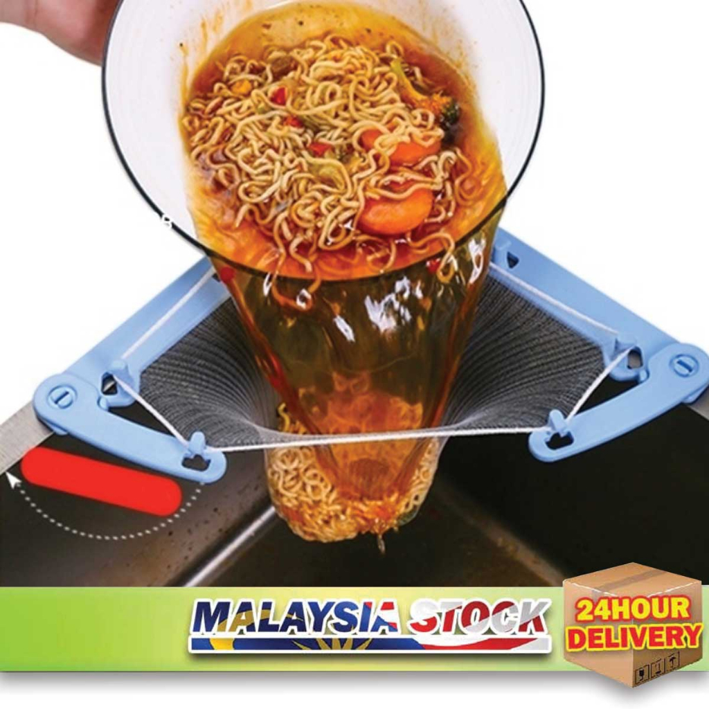 Triangle Drainage Rack Disposable Garbage Bag Anticlogging Sink Drain