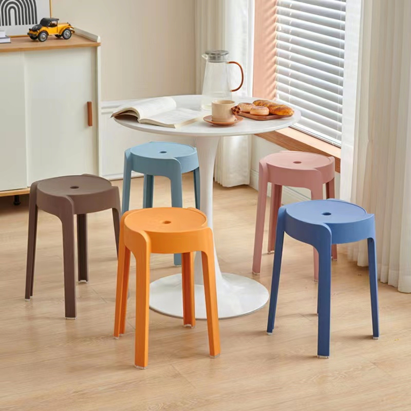 Modern simple and thickened plastic chair storage chair/stool/plastic